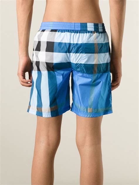 burberry swim shorts blue|Burberry swim shorts men's sale.